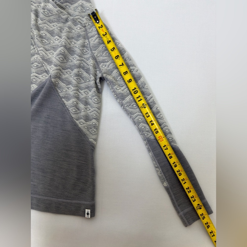 Smartwool Merino 250 Base Layer XS Gray Pattern Thermal Top - Picture 6 of 8